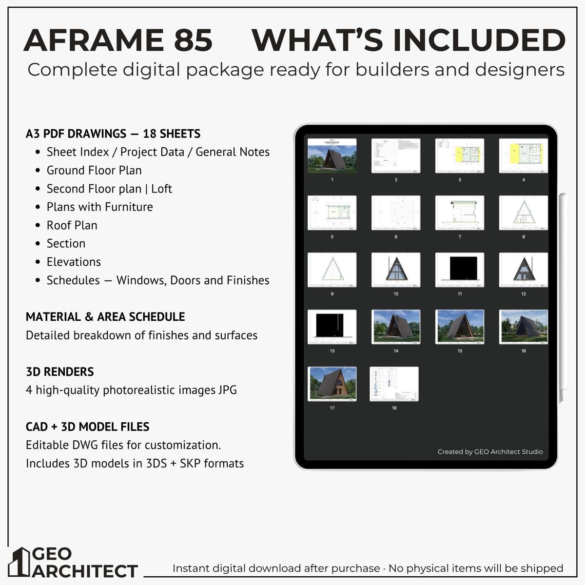 A-Frame 85 drawing sheet 3