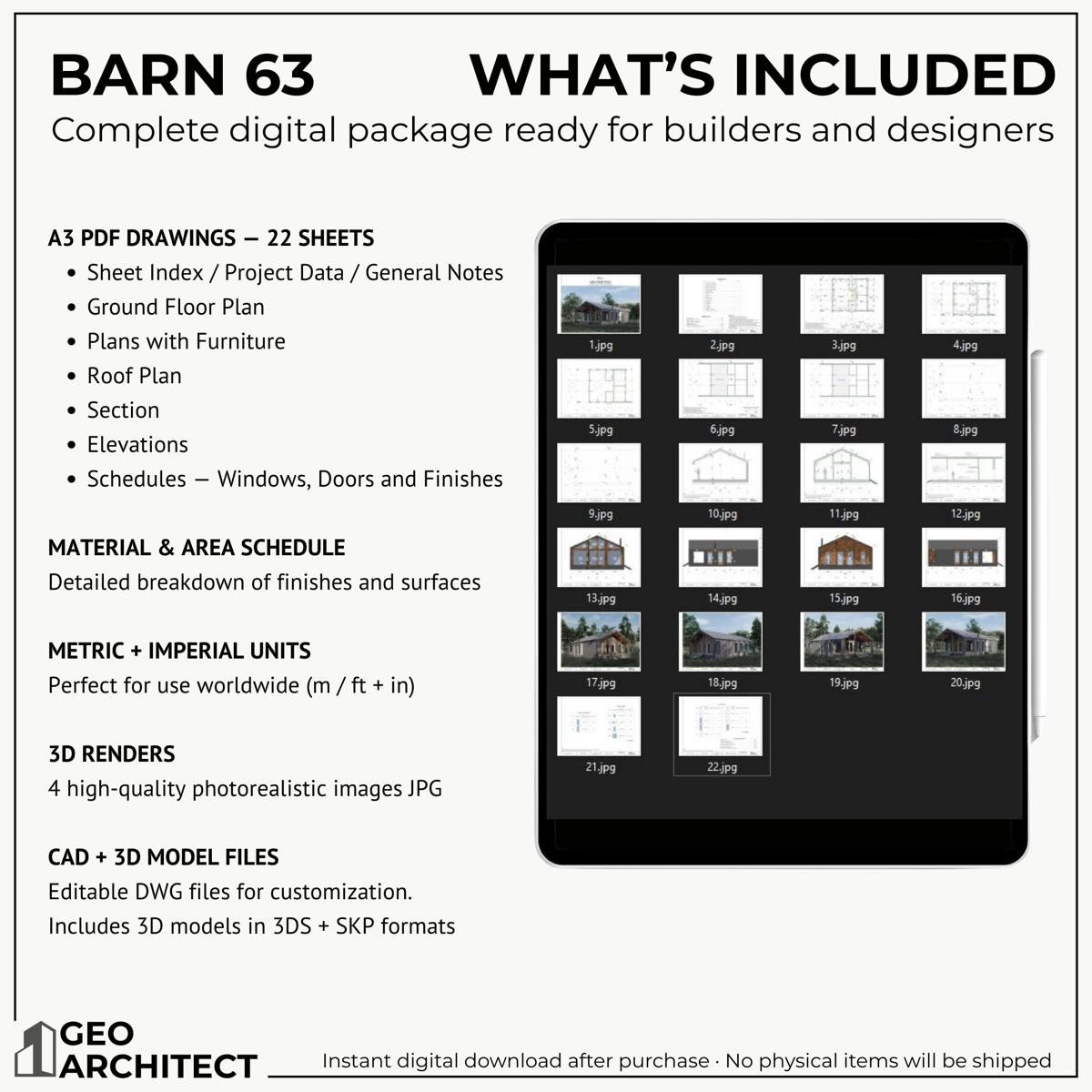Barn 63 drawing sheet 3