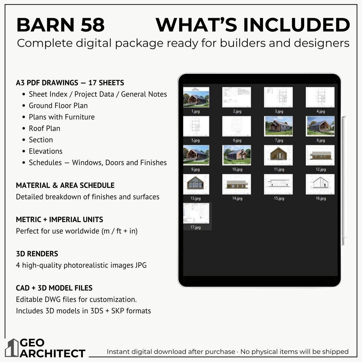 Barn 58 drawing sheet 3