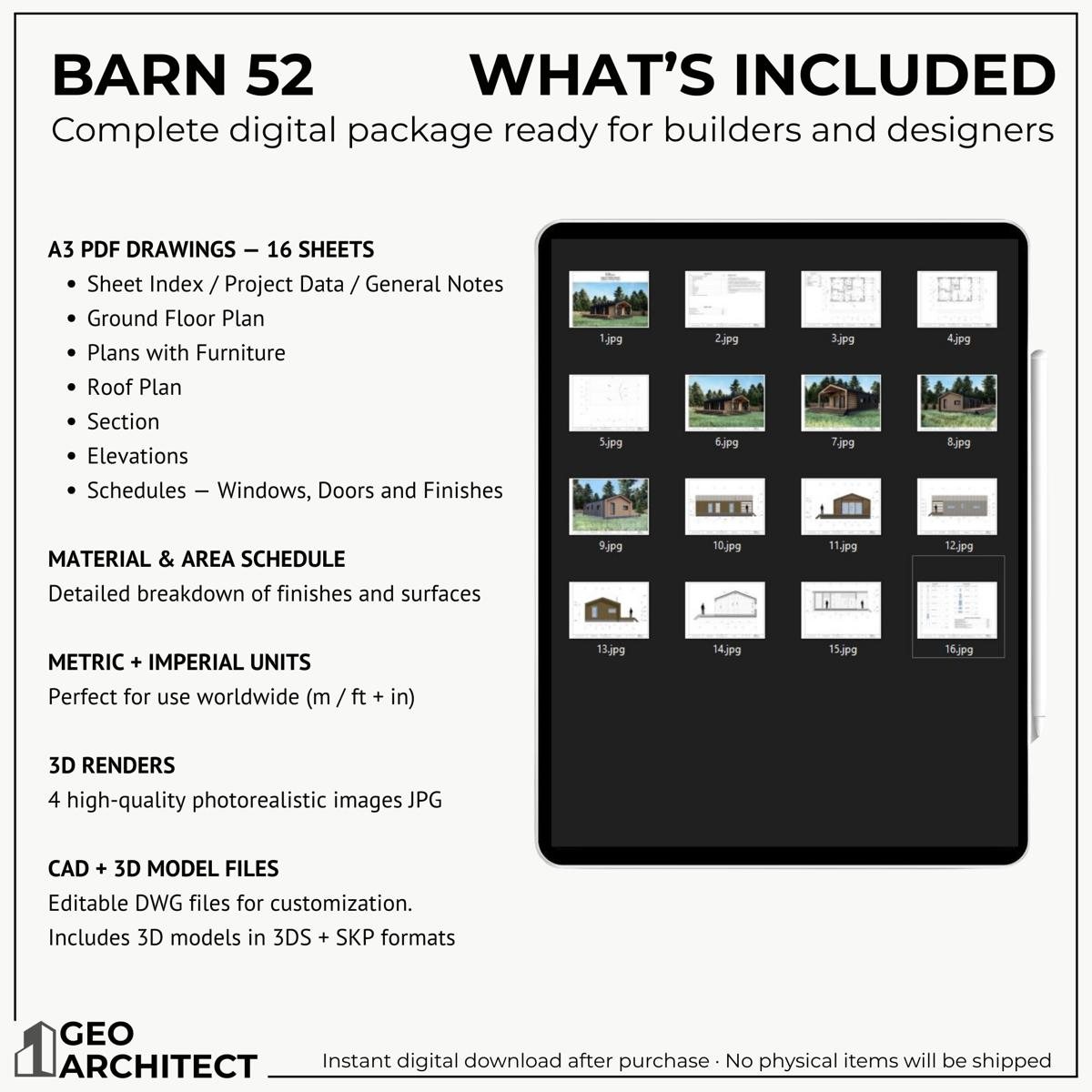 Barn 52 drawing sheet 3