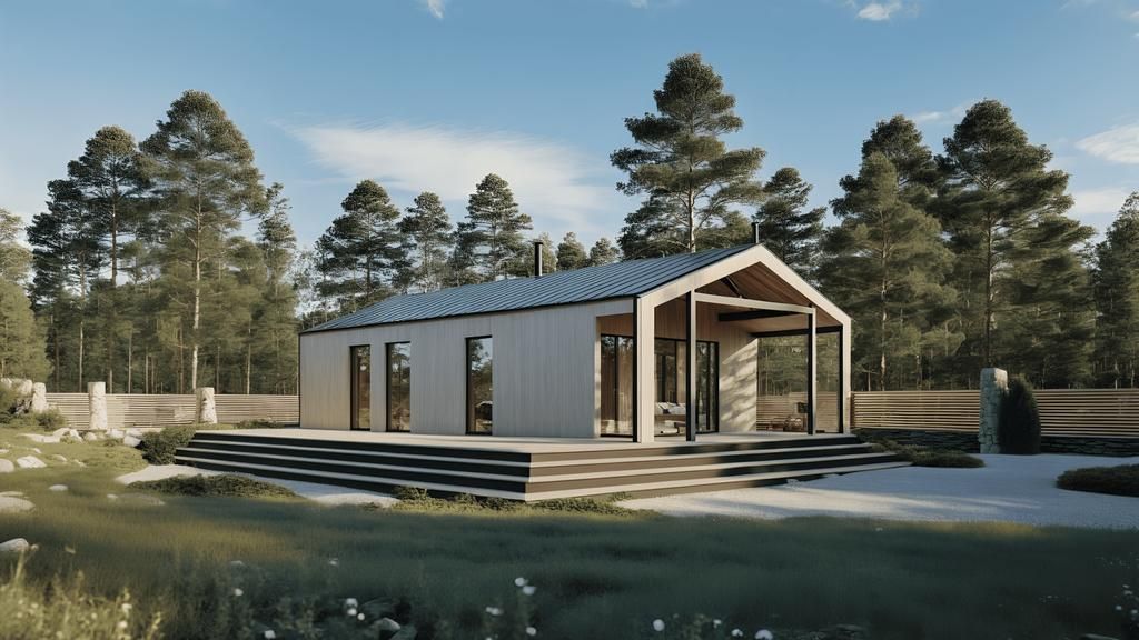 Barn 52 house plan render