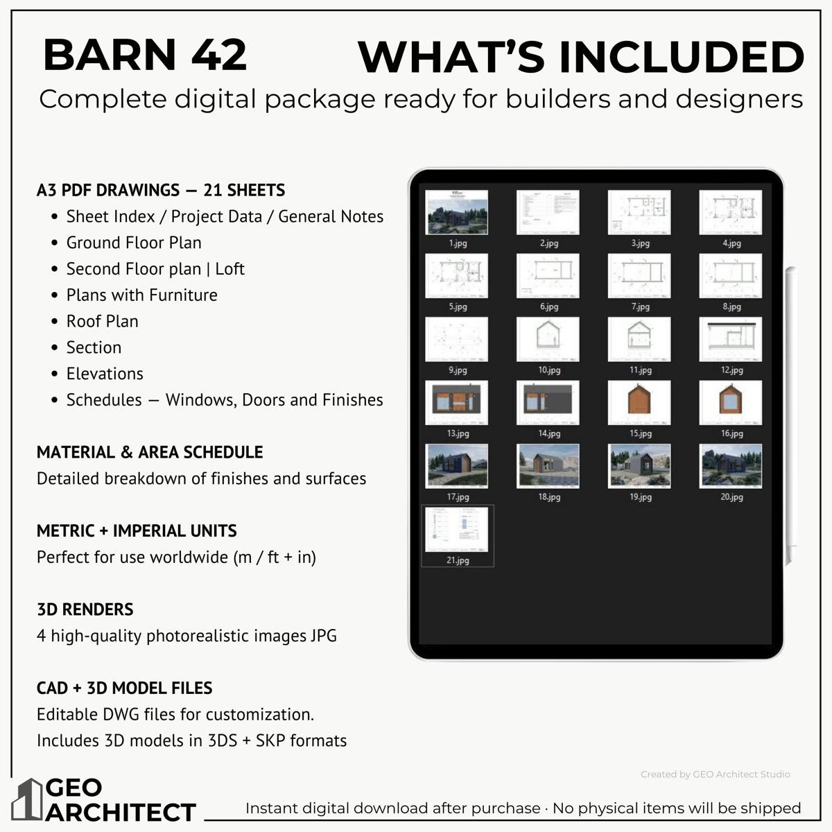 Barn 42 drawing sheet 3