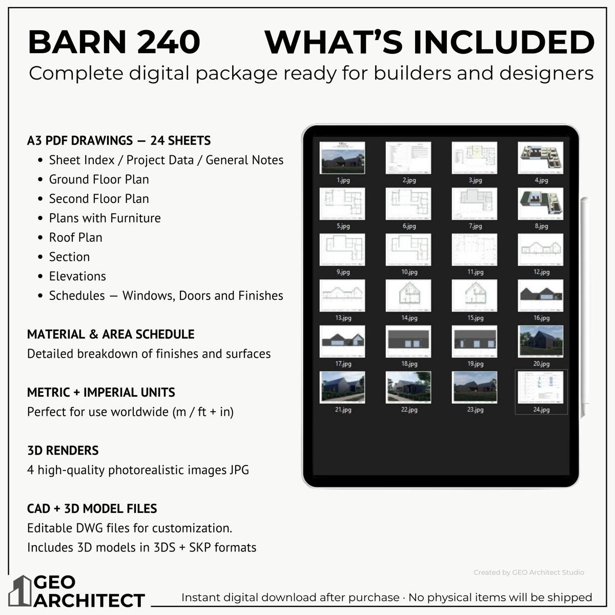 Barn 240 drawing sheet 4