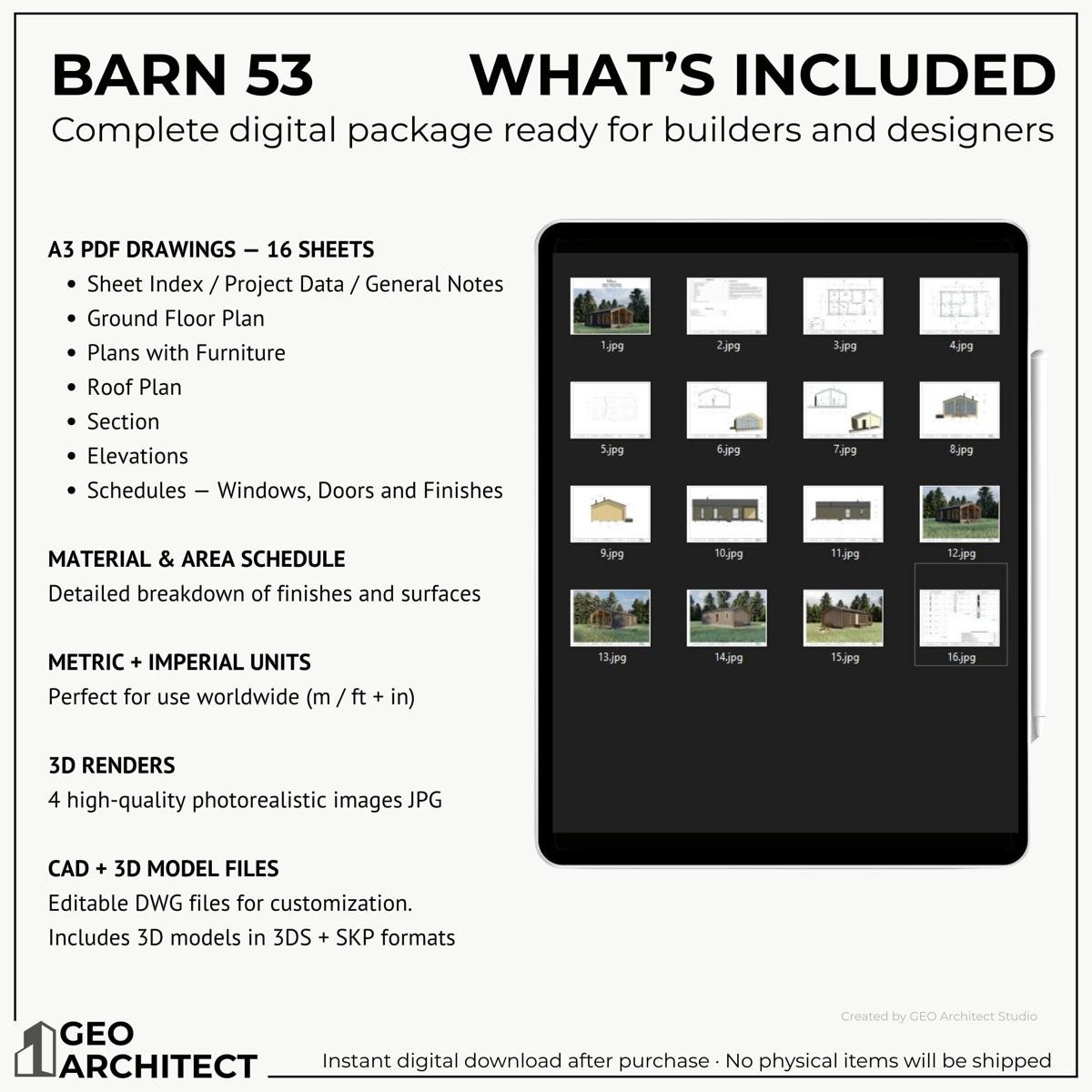 Barn 53 drawing sheet 3